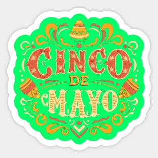 NACHO AVERAGE GRANDMA CINCO DE MAYO Sticker